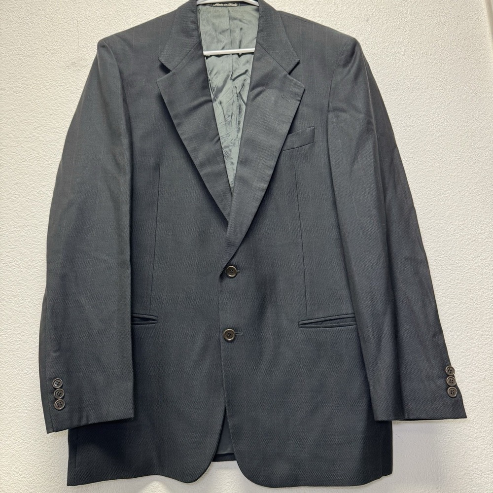 Valentino Uomo Wool Blue Gray Italy‎  US 40L